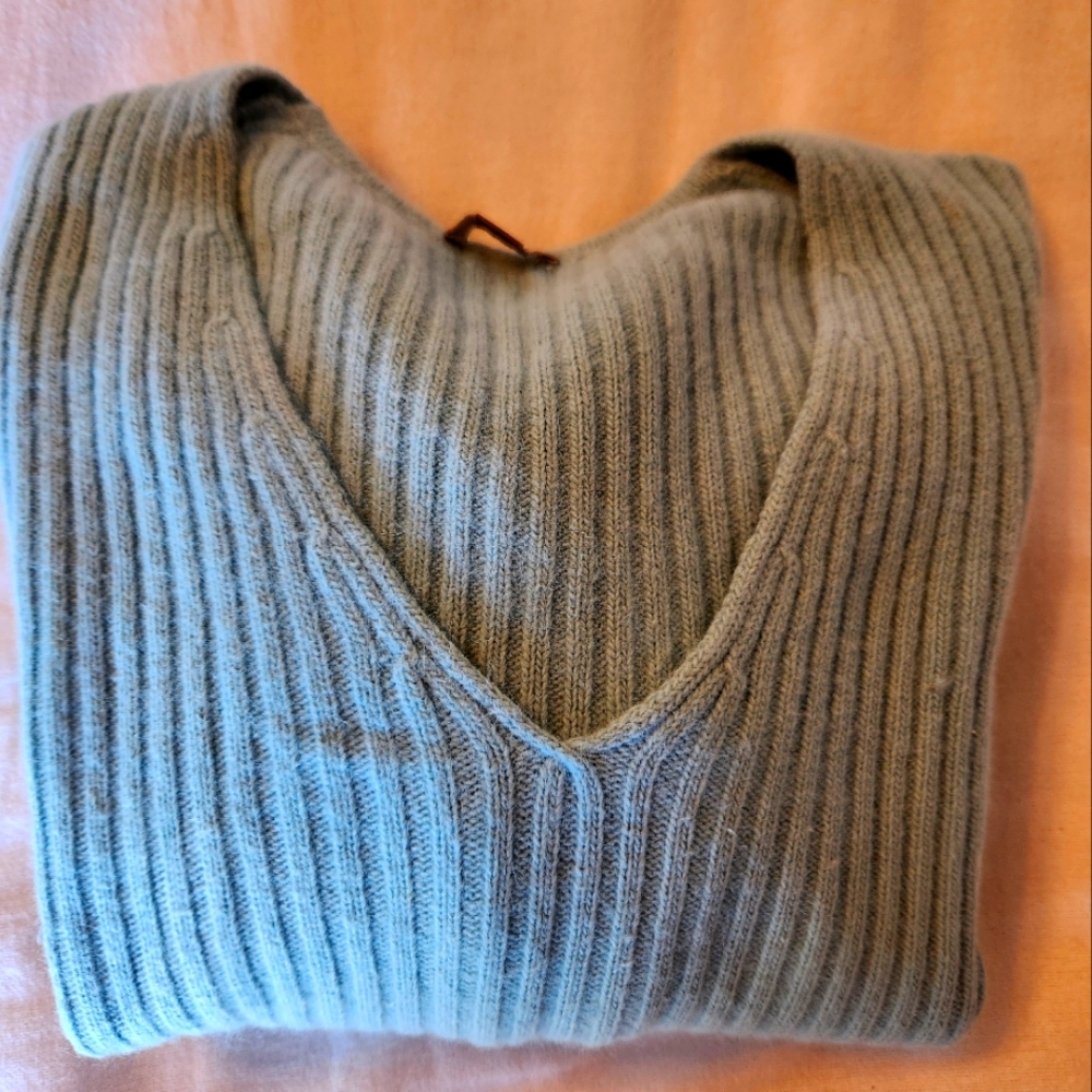 Lambswool Soft Aqua Sweater
